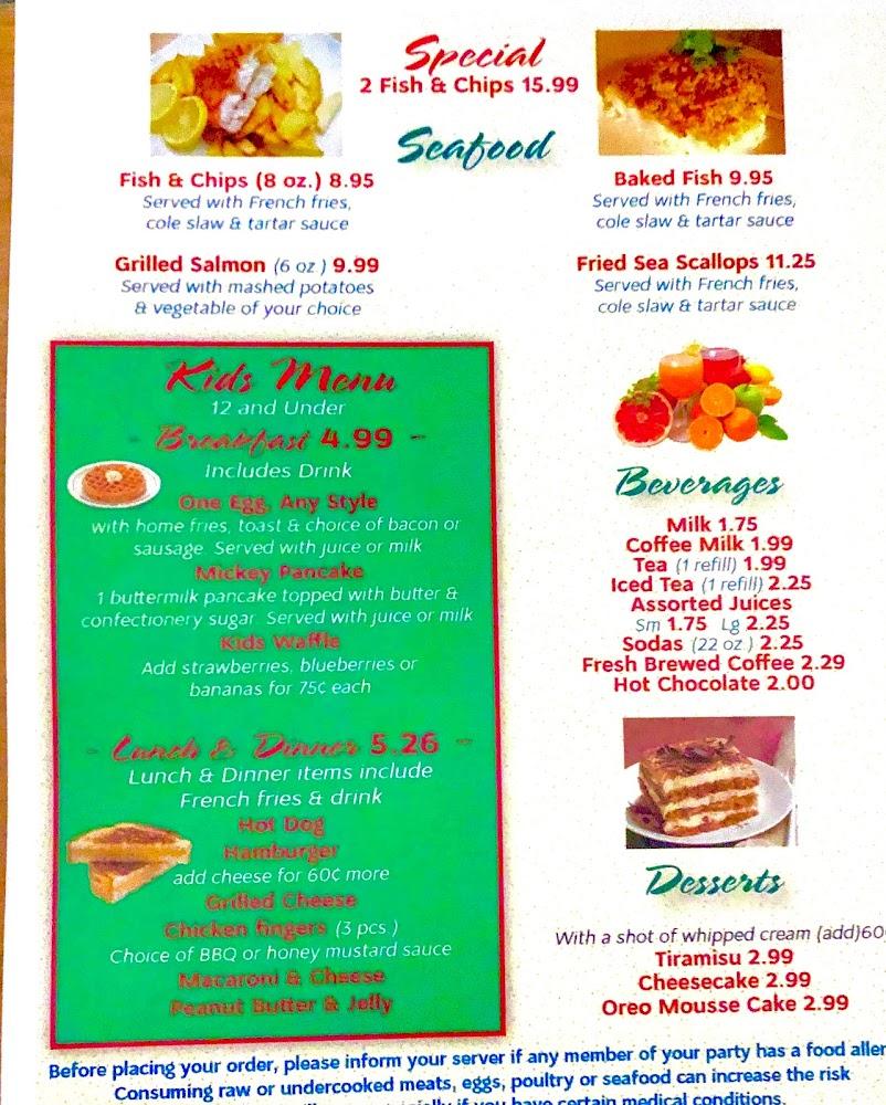 Miss Cranston Diner 2 & Grill Menu image 3